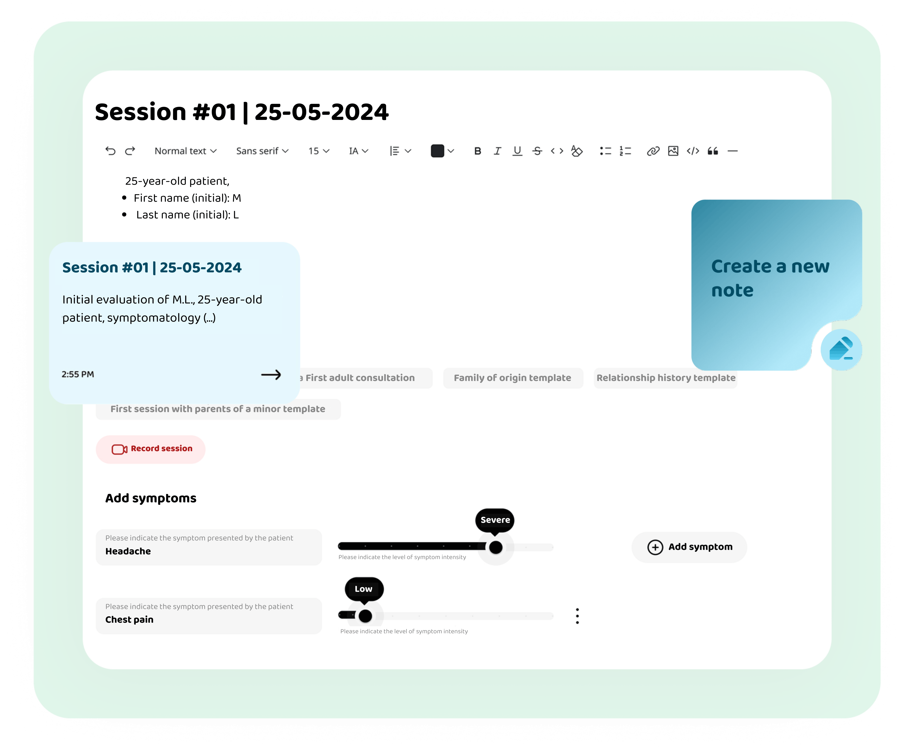 Clinical Notes and Automatic Summaries