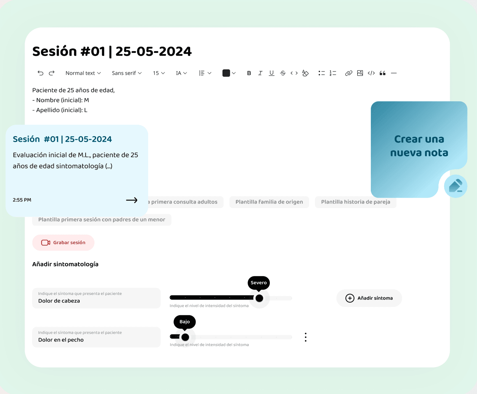 Notas Clínicas y Resúmenes Automáticos